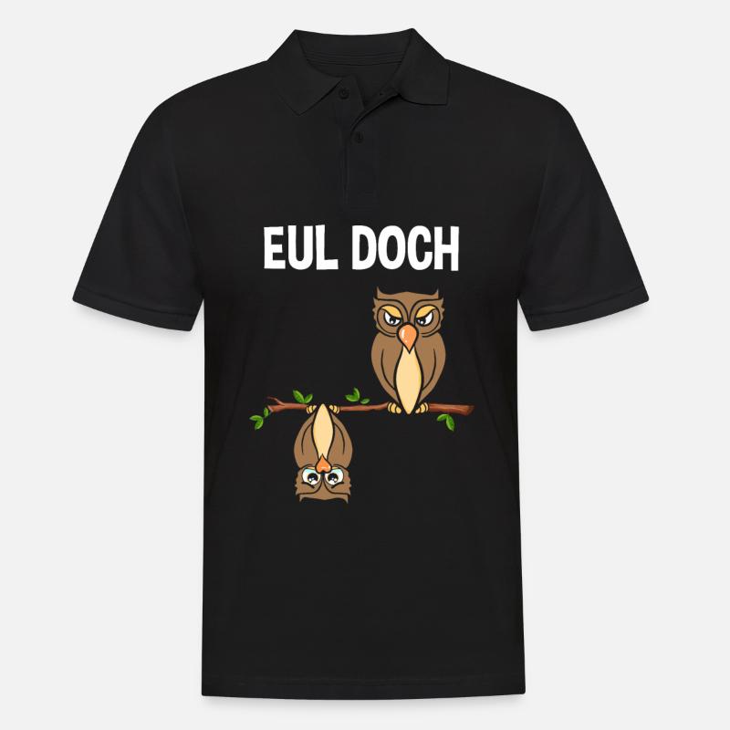 Eul Doch - Männer Poloshirt - Schwarz
