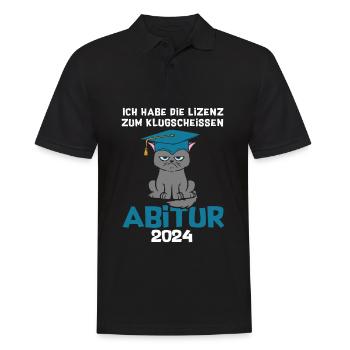 High School Diploma 2024 Graduation License to Wisecrack - Men's Polo Shirt - black - Front - Kai (181cm)