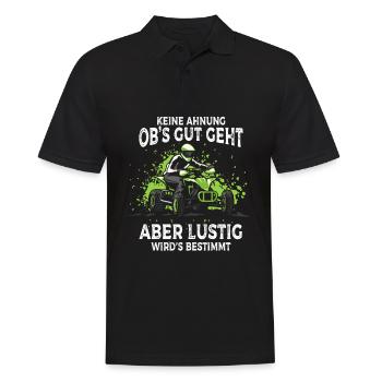 I don't know if it's going to go well but it's going to be quad - Men's Polo Shirt - black - Front - Kai (181cm)