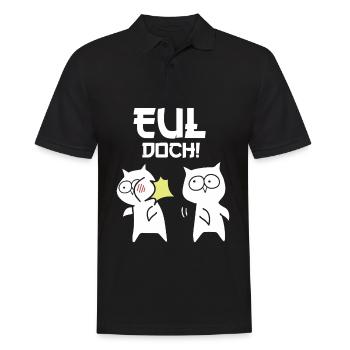 Owl but owls howl but slap in the face - Men's Polo Shirt - black - Front - Kai (181cm)