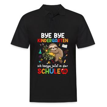 Bye Bye Kindergarten I'm Hanging In School Now - Men's Polo Shirt - black - Front - Kai (181cm)