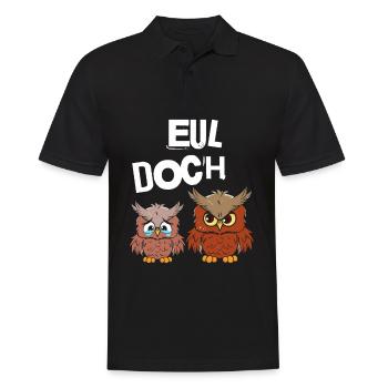 Eul Doch - Männer Poloshirt - Schwarz - Vorne - Kai (181cm)