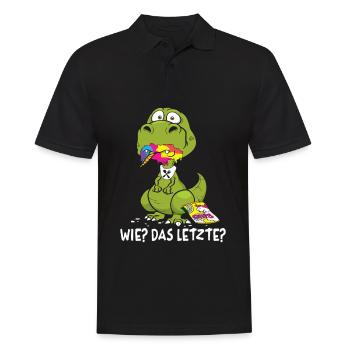 Wie Das Letzte Drache frisst Einhorn Drachen - Männer Poloshirt - Schwarz - Vorne - Kai (181cm)