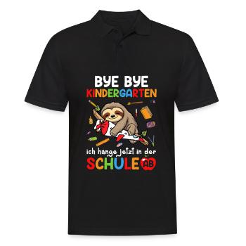 Bye Bye Kindergarten I'm Hanging In School Now - Men's Polo Shirt - black - Front - Kai (181cm)