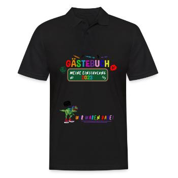 Guestbook My Enrolment Guest List Pupils - Men's Polo Shirt - black - Front - Kai (181cm)