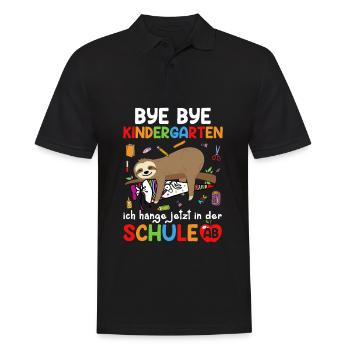 Bye Bye Kindergarten I'm Hanging In School Now - Men's Polo Shirt - black - Front - Kai (181cm)