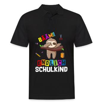 Bääm enfin l’inscription à l’école de paresseux - Polo Homme - noir - Devant - Kai (181cm)
