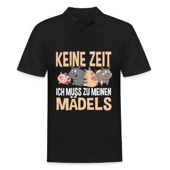 No time, I have to go to my girl farmer - Men's Polo Shirt - black - Front - Kai (181cm)