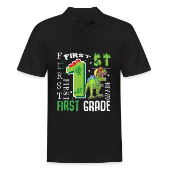 Dino T-Rex de 1ère classe - Polo Homme - noir - Devant - Kai (181cm)