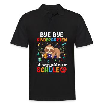 Bye Bye Kindergarten I'm Hanging In School Now - Men's Polo Shirt - black - Front - Kai (181cm)