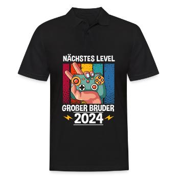 Next Level Big Brother 2024 - Men's Polo Shirt - black - Front - Kai (181cm)