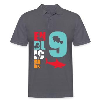Finally 9 Shark - Men's Polo Shirt - charcoal grey - Front - Nico (186cm)