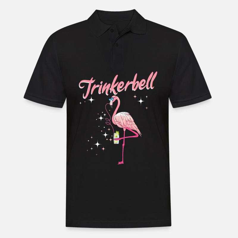 Trinkerbell - Männer Poloshirt - Schwarz