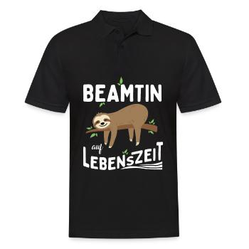 Civil servant for life Civil servant for life - Men's Polo Shirt - black - Front - Kai (181cm)