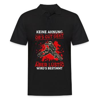Keine Ahnung Obs Gut Geht Aber Wirds Bestimmt - Männer Poloshirt - Schwarz - Vorne - Kai (181cm)