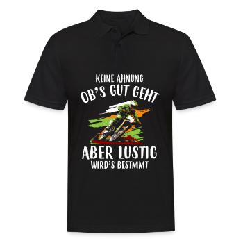 I don't know if it's going to go well but it's going to be motocross - Men's Polo Shirt - black - Front - Kai (181cm)