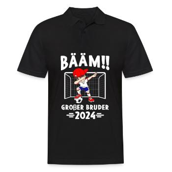 Ballon de football à tamponner Bääm Big Brother 2024 - Polo Homme - noir - Devant - Kai (181cm)