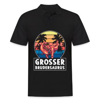 Ich Werde Ein Großer Bruder - Männer Poloshirt - Schwarz - Vorne - Kai (181cm)