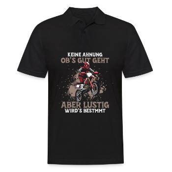 Je ne sais pas si ça va se passer, mais ça va être du motocross - Polo Homme - noir - Devant - Kai (181cm)