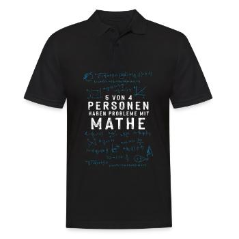 Professeur de mathématiques - Polo Homme - noir - Devant - Kai (181cm)