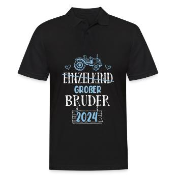 Big Brother 2024 - Men's Polo Shirt - black - Front - Kai (181cm)