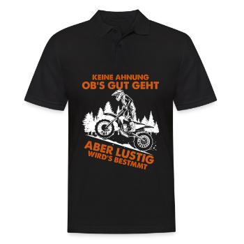 I don't know if it's going to go well but it's going to be motocross - Men's Polo Shirt - black - Front - Kai (181cm)