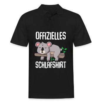 Official Koala Sleep Shirt - Men's Polo Shirt - black - Front - Kai (181cm)