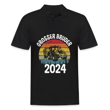 Big Brother 2024 - Men's Polo Shirt - black - Front - Kai (181cm)