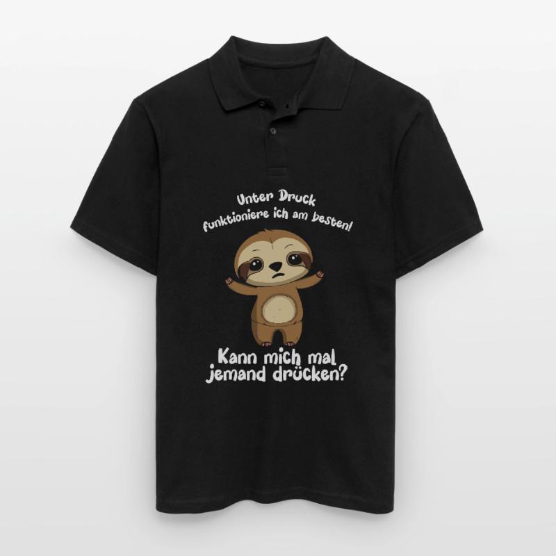 I function best under pressure Men's Polo Shirt