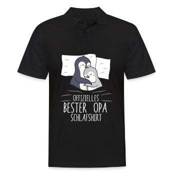 Chemise de sommeil officielle de grand-père pour grand-père - Polo Homme - noir - Devant - Kai (181cm)