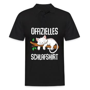 Chemise de nuit officielle pour chat - Polo Homme - noir - Devant - Kai (181cm)