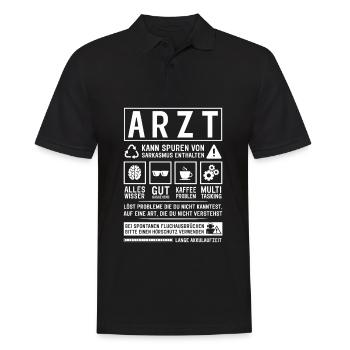 May contain traces of sarcasm - Men's Polo Shirt - black - Front - Kai (181cm)