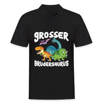 Ich Werde Ein Großer Bruder - Männer Poloshirt - Schwarz - Vorne - Kai (181cm)