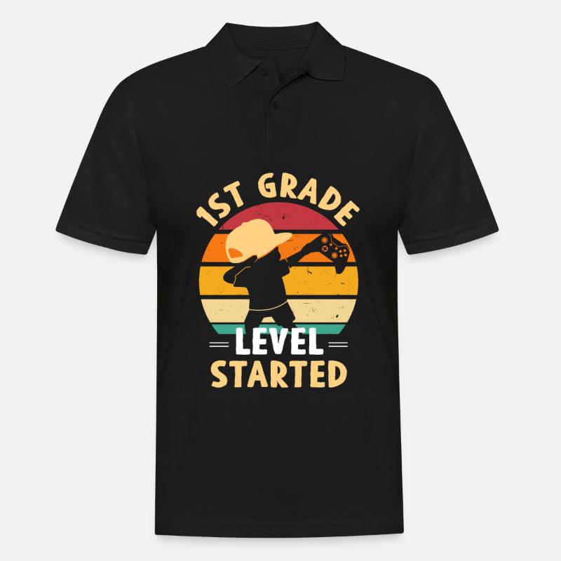 1st Class Level Started - Men's Polo Shirt - black
