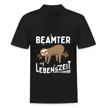 Civil servant for life - Men's Polo Shirt - black - Front - Kai (181cm)