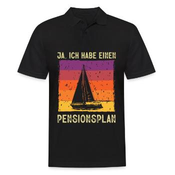 Régime de retraite Voile Régime de retraite Pension de retraite marin - Polo Homme - noir - Devant - Kai (181cm)