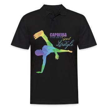 Capoeira - Men's Polo Shirt - black - Front - Kai (181cm)