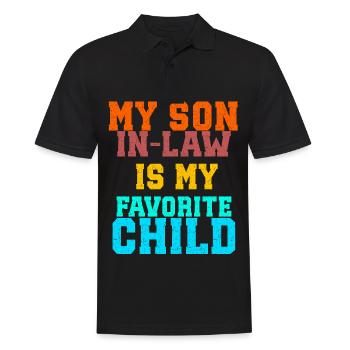 Mon gendre est mon enfant préféré - Polo Homme - noir - Devant - Kai (181cm)