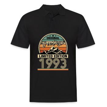 1993 - Männer Poloshirt - Schwarz - Vorne - Kai (181cm)