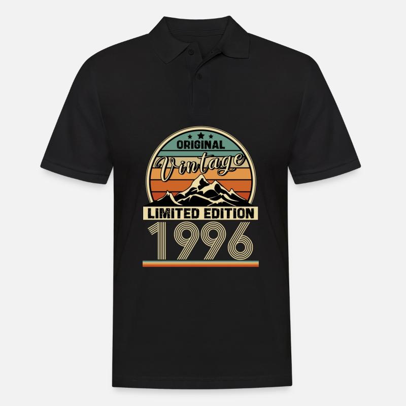 1996 - Männer Poloshirt - Schwarz