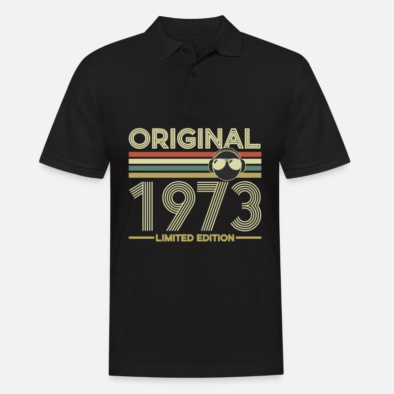 1973 - Männer Poloshirt - Schwarz