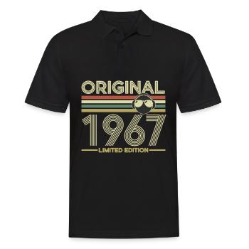 1967 - Männer Poloshirt - Schwarz - Vorne - Kai (181cm)
