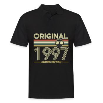 1997 - Männer Poloshirt - Schwarz - Vorne - Kai (181cm)