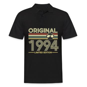 1994 - Männer Poloshirt - Schwarz - Vorne - Kai (181cm)