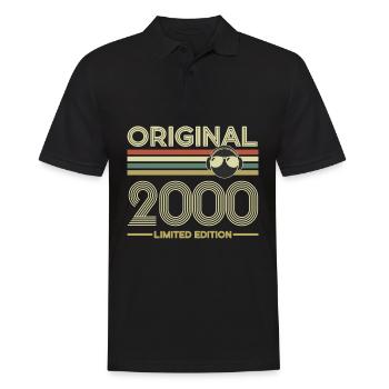 2000 - Men's Polo Shirt - black - Front - Kai (181cm)