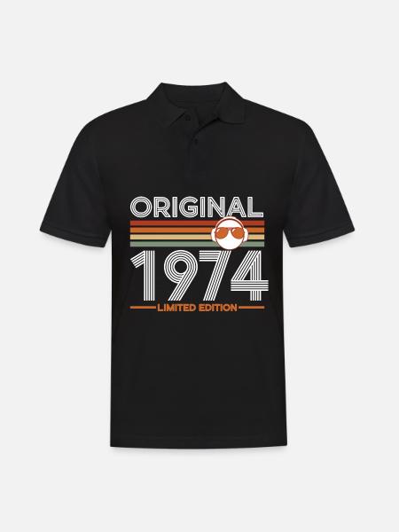 1974 - Men's Polo Shirt - black
