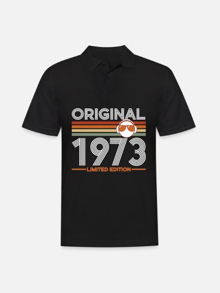 1973 - Men's Polo Shirt - black