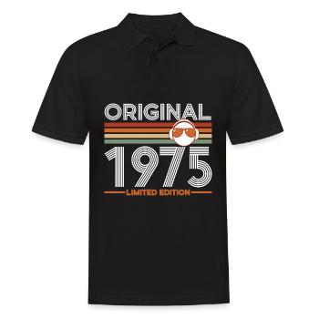 1975 - Men's Polo Shirt - black - Front - Kai (181cm)