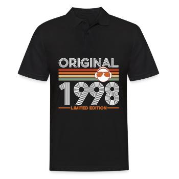 1998 - Männer Poloshirt - Schwarz - Vorne - Kai (181cm)