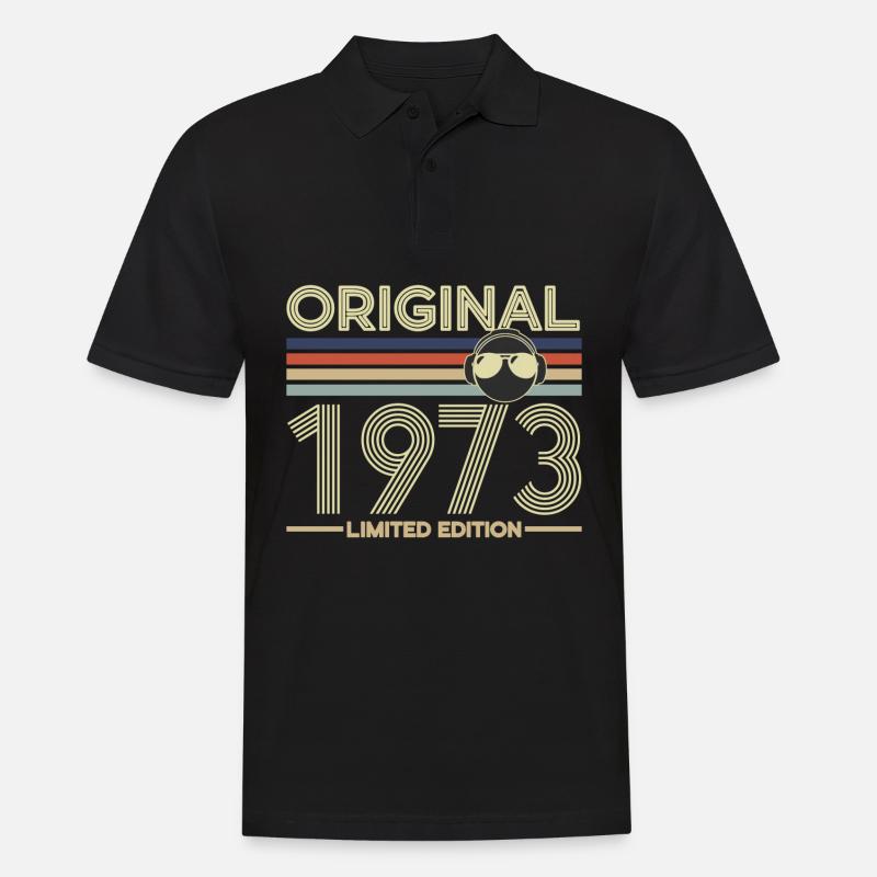 1973 - Männer Poloshirt - Schwarz